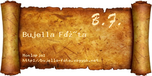 Bujella Fáta névjegykártya